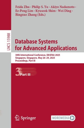 Cover image: Database Systems for Advanced Applications 9789819539055