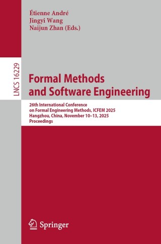 Cover image: Formal Methods and Software Engineering 9789819542123