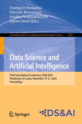 Imagen de portada: Data Science and Artificial Intelligence 9789819544080