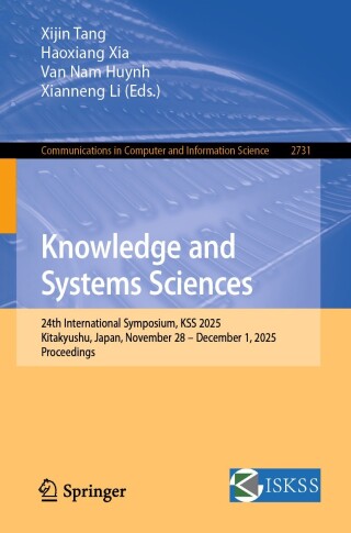 Imagen de portada: Knowledge and Systems Sciences 9789819549894