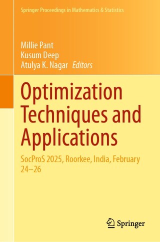 Imagen de portada: Optimization Techniques and Applications 9789819550432