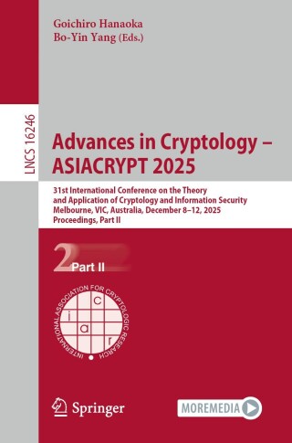 Imagen de portada: Advances in Cryptology – ASIACRYPT 2025 9789819550951