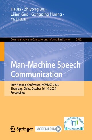 Cover image: Man-Machine Speech Communication 9789819553815