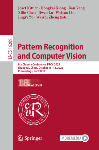 Imagen de portada: Pattern Recognition and Computer Vision 9789819557639