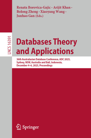 Cover image: Databases Theory and Applications 9789819561957