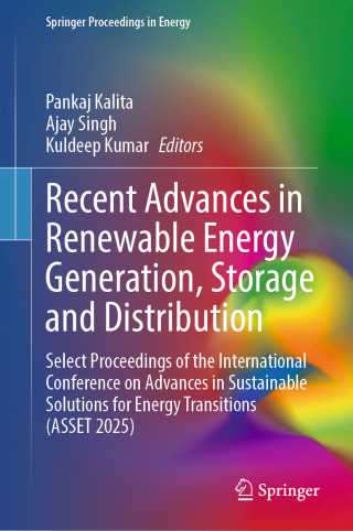 Imagen de portada: Recent Advances in Renewable Energy Generation, Storage and Distribution 9789819566389