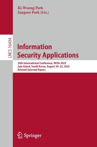 Imagen de portada: Information Security Applications 9789819568567