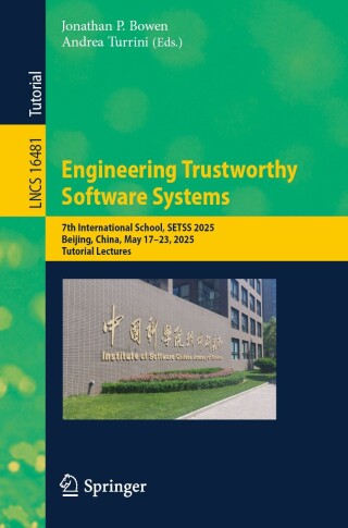 Imagen de portada: Engineering Trustworthy Software Systems 9789819586165