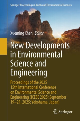 Imagen de portada: New Developments in Environmental Science and Engineering 9789819597680