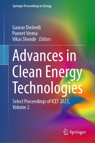 Imagen de portada: Advances in Clean Energy Technologies 9789819600083