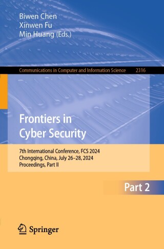 Imagen de portada: Frontiers in Cyber Security 9789819601530