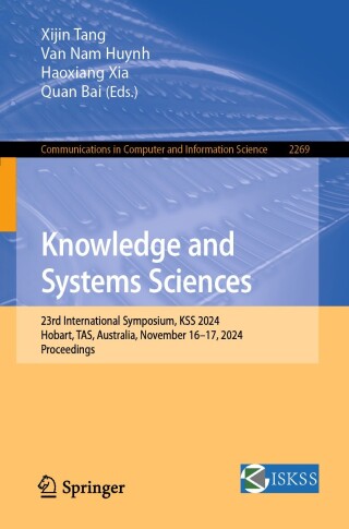 Cover image: Knowledge and Systems Sciences 9789819601776