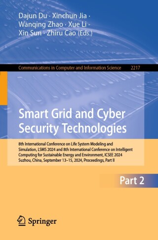 Cover image: Smart Grid and Cyber Security Technologies 9789819602247
