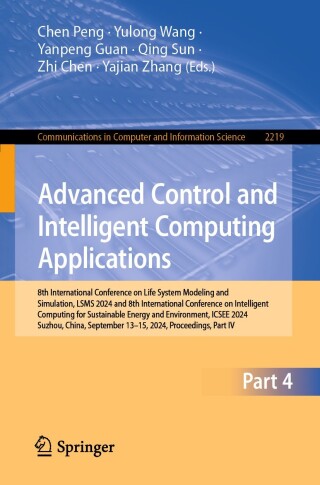 Cover image: Advanced Control and Intelligent Computing Applications 9789819602933