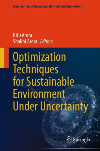 Imagen de portada: Optimization Techniques for Sustainable Environment Under Uncertainty 9789819603886