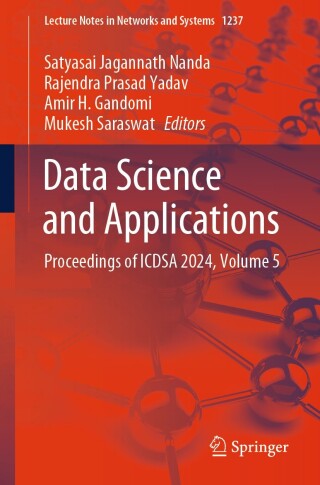 Titelbild: Data Science and Applications 9789819611843