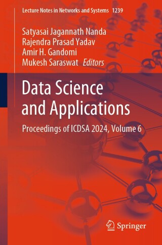 Titelbild: Data Science and Applications 9789819611874