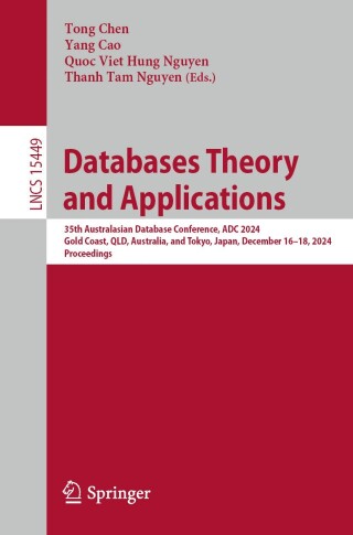 Cover image: Databases Theory and Applications 9789819612413