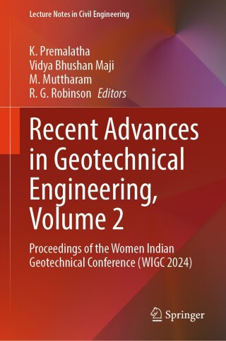Imagen de portada: Recent Advances in Geotechnical Engineering, Volume 2 9789819620371