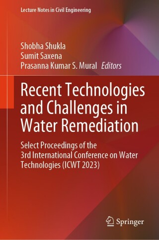 Cover image: Recent Technologies and Challenges in Water Remediation 9789819620913