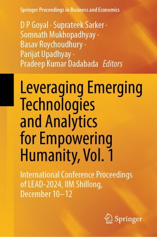 Cover image: Leveraging Emerging Technologies and Analytics for Empowering Humanity, Vol. 1 9789819625475