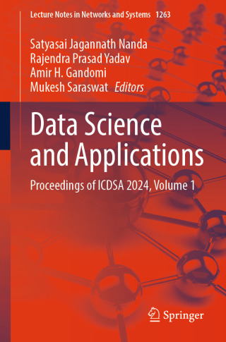 Cover image: Data Science and Applications 9789819627233