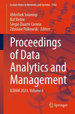 Imagen de portada: Proceedings of Data Analytics and Management 9789819633807