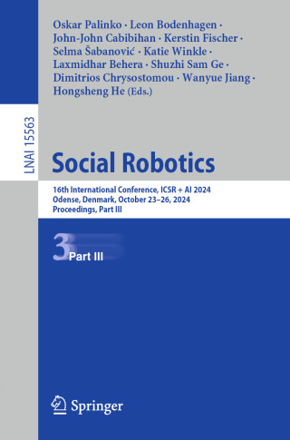 Imagen de portada: Social Robotics 9789819635245