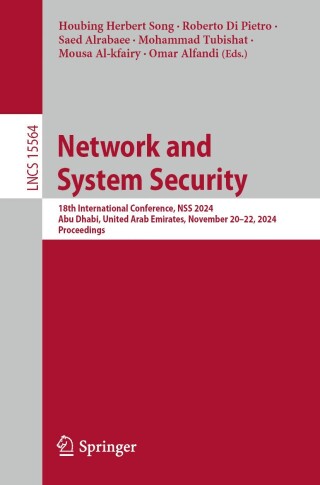 Cover image: Network and System Security 9789819635306