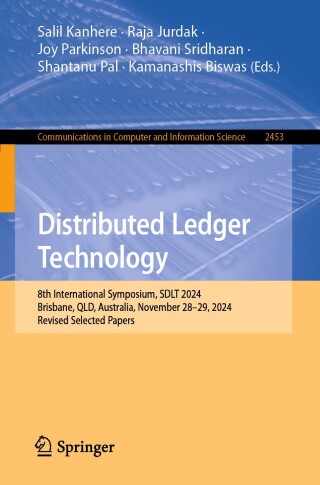 Imagen de portada: Distributed Ledger Technology 9789819644414