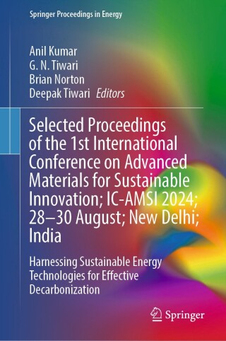 Immagine di copertina: Selected Proceedings of the 1st International Conference on Advanced Materials for Sustainable Innovation; IC-AMSI 2024; 28–30 August; New Delhi; India 9789819644919
