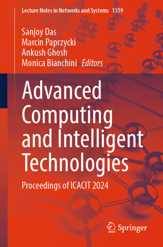 Immagine di copertina: Advanced Computing and Intelligent Technologies 9789819649327