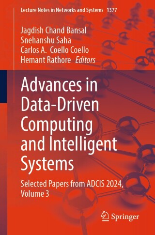 Imagen de portada: Advances in Data-Driven Computing and Intelligent Systems 9789819653690