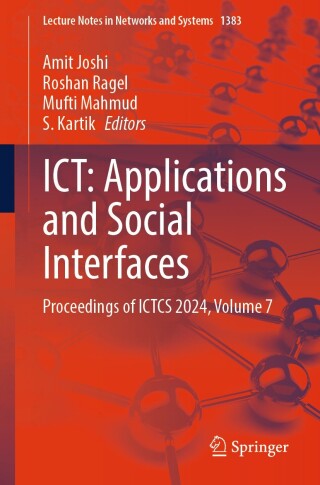 表紙画像: ICT: Applications and Social Interfaces 9789819657537