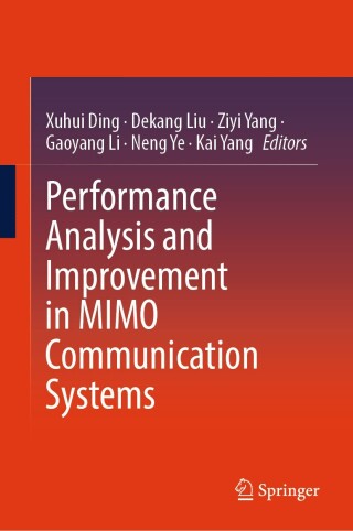 Imagen de portada: Performance Analysis and Improvement in MIMO Communication Systems 9789819659500