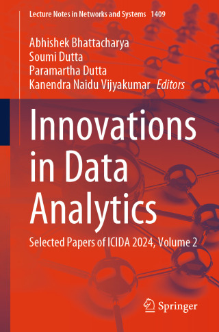 Cover image: Innovations in Data Analytics 9789819662999