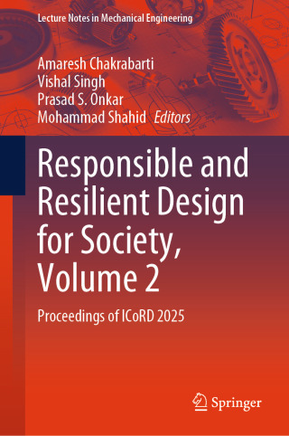 صورة الغلاف: Responsible and Resilient Design for Society, Volume 2 9789819665105