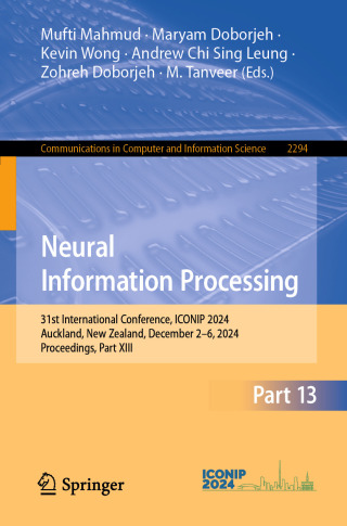 Imagen de portada: Neural Information Processing 9789819670079