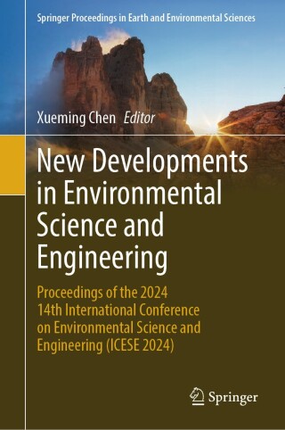 Cover image: New Developments in Environmental Science and Engineering 9789819672448