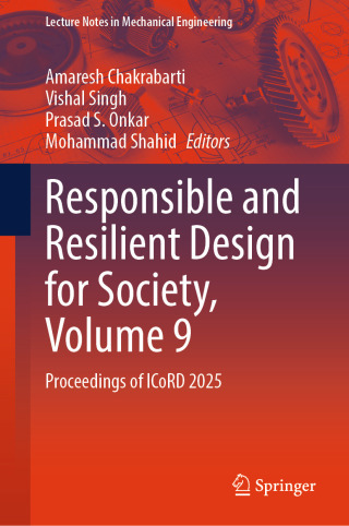 Imagen de portada: Responsible and Resilient Design for Society, Volume 9 9789819673117
