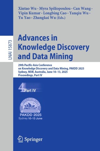 Imagen de portada: Advances in Knowledge Discovery and Data Mining 9789819681822