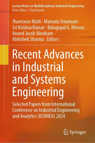 Imagen de portada: Recent Advances in Industrial and Systems Engineering 9789819683222