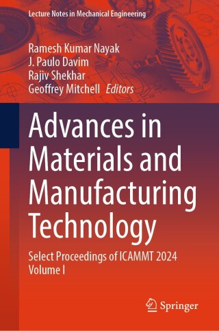 Imagen de portada: Advances in Materials and Manufacturing Technology 9789819687725