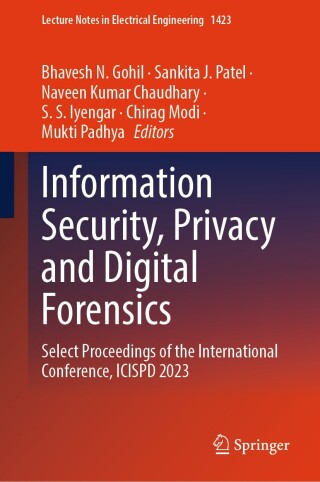 Imagen de portada: Information Security, Privacy and Digital Forensics 9789819694426