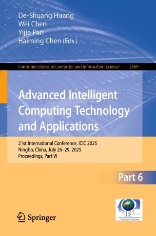 Imagen de portada: Advanced Intelligent Computing Technology and Applications 9789819699575