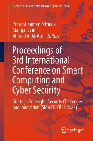 Cover image: Proceedings of 3rd International Conference on Smart Computing and Cyber Security 9789819705726