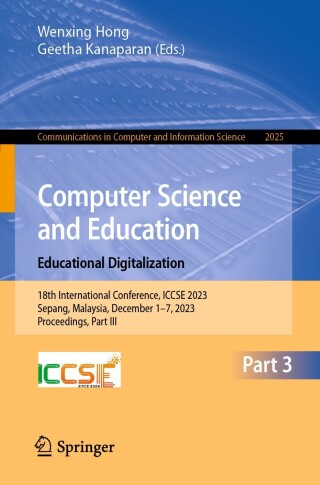 Imagen de portada: Computer Science and Education. Educational Digitalization 9789819707362