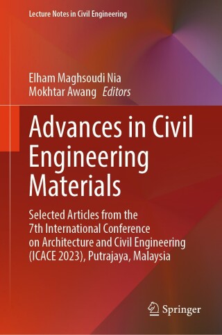 Cover image: Advances in Civil Engineering Materials 9789819707508