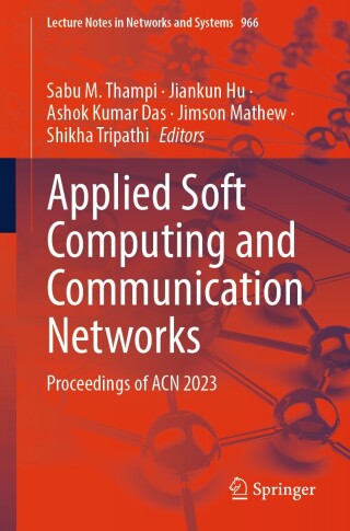 Cover image: Applied Soft Computing and Communication Networks 9789819720033