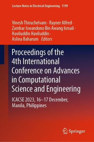 Cover image: Proceedings of the 4th International Conference on Advances in Computational Science and Engineering 9789819729760